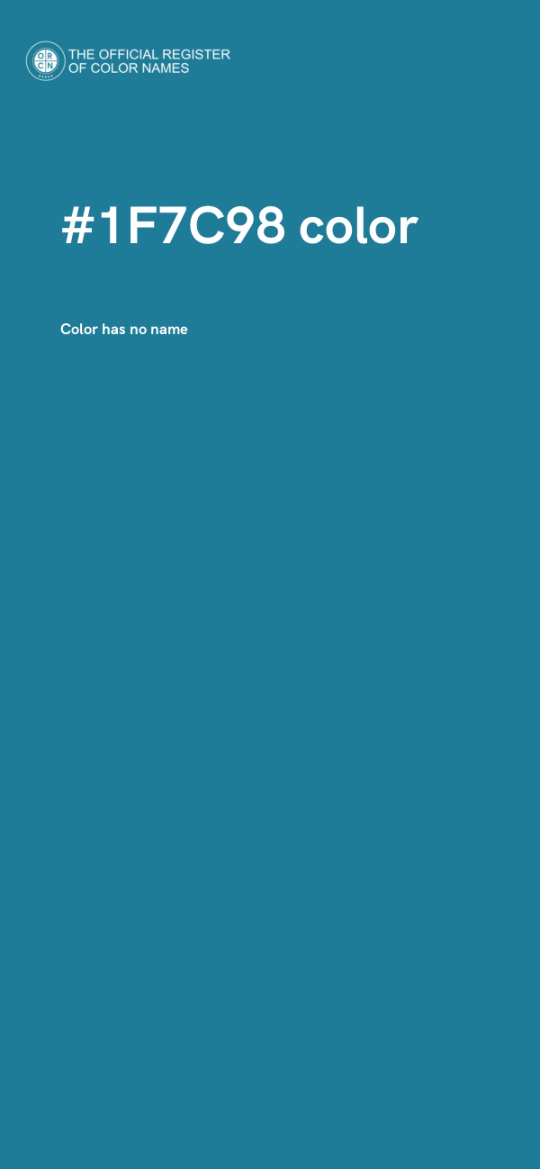 #1F7C98 color image