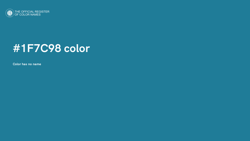 #1F7C98 color image
