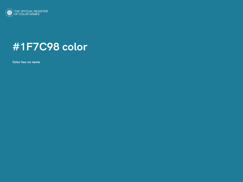 #1F7C98 color image