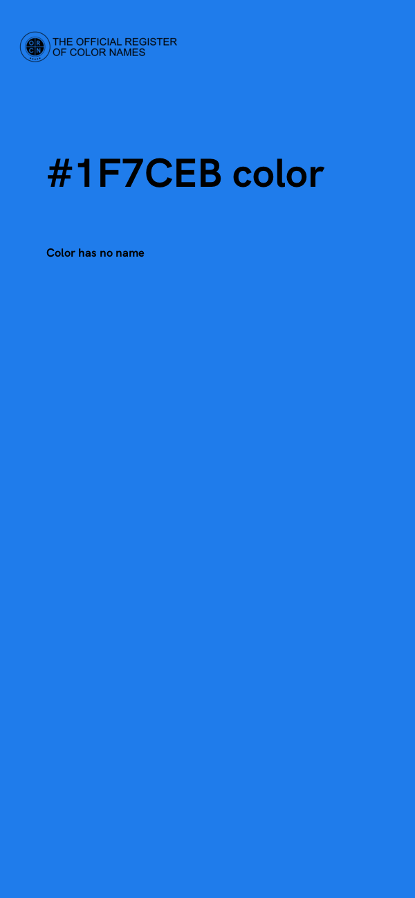 #1F7CEB color image