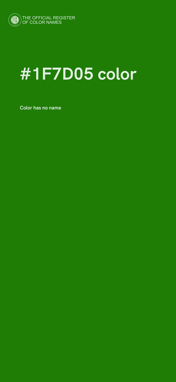 #1F7D05 color image