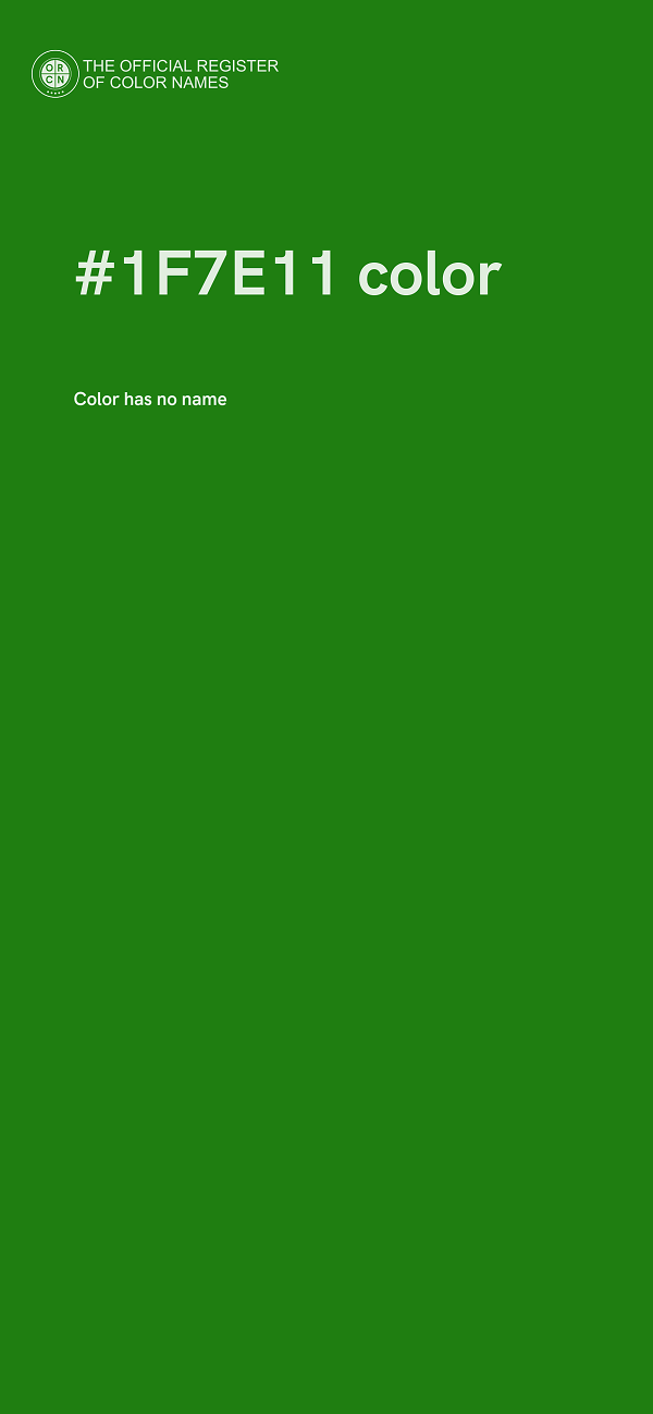 #1F7E11 color image