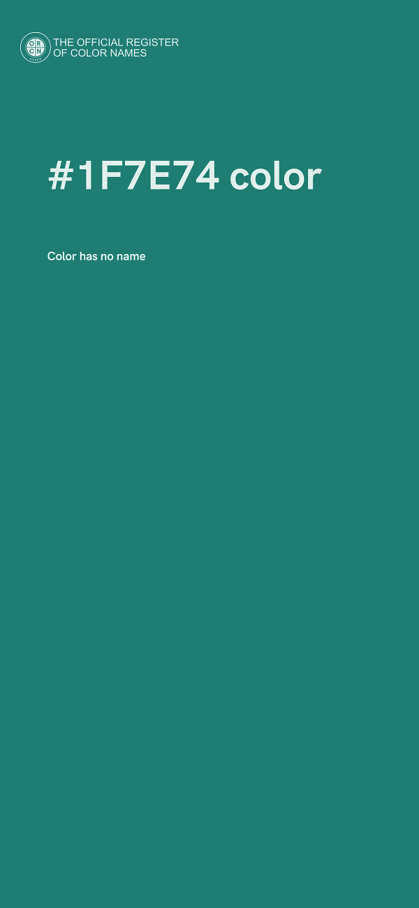 #1F7E74 color image