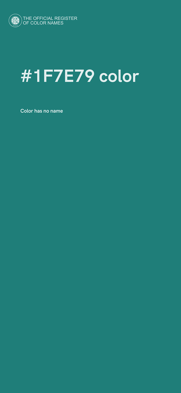 #1F7E79 color image