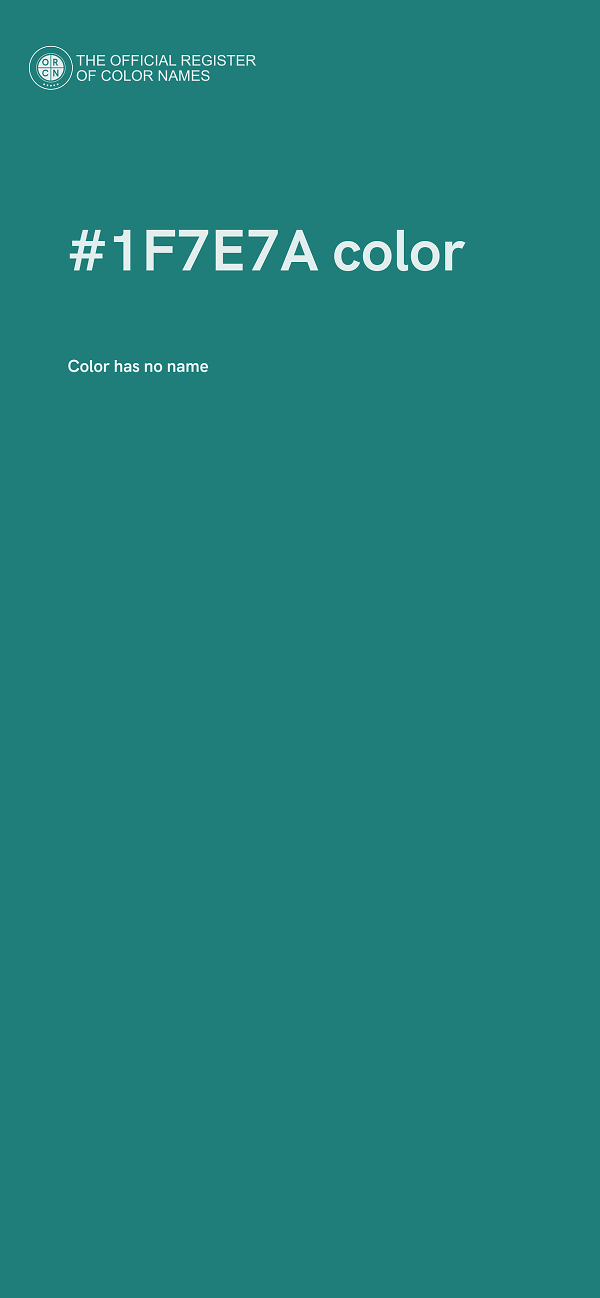 #1F7E7A color image