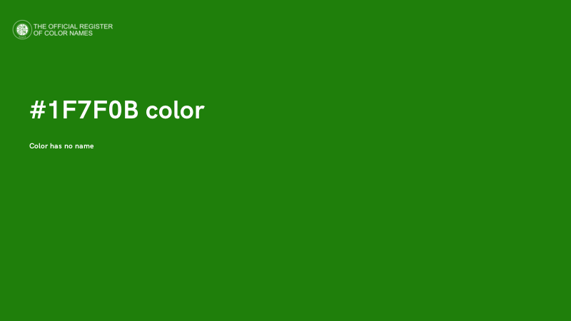 #1F7F0B color image