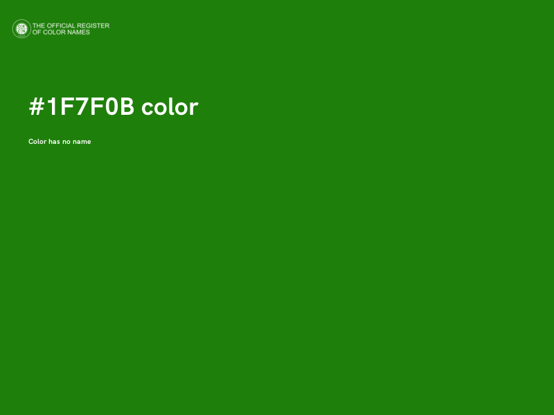 #1F7F0B color image