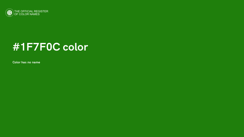 #1F7F0C color image