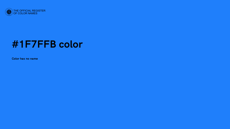 #1F7FFB color image