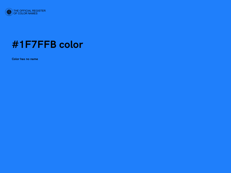 #1F7FFB color image