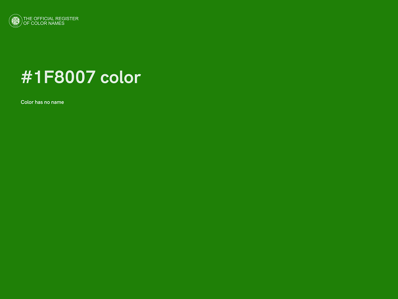 #1F8007 color image