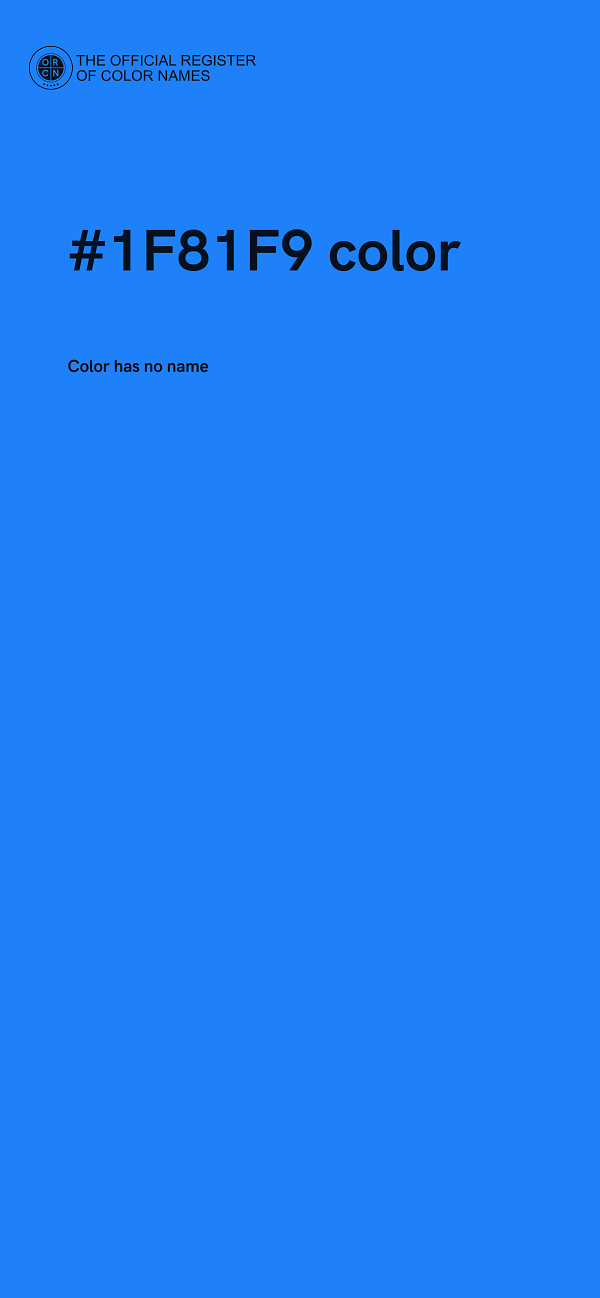 #1F81F9 color image