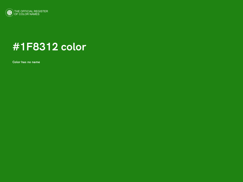 #1F8312 color image
