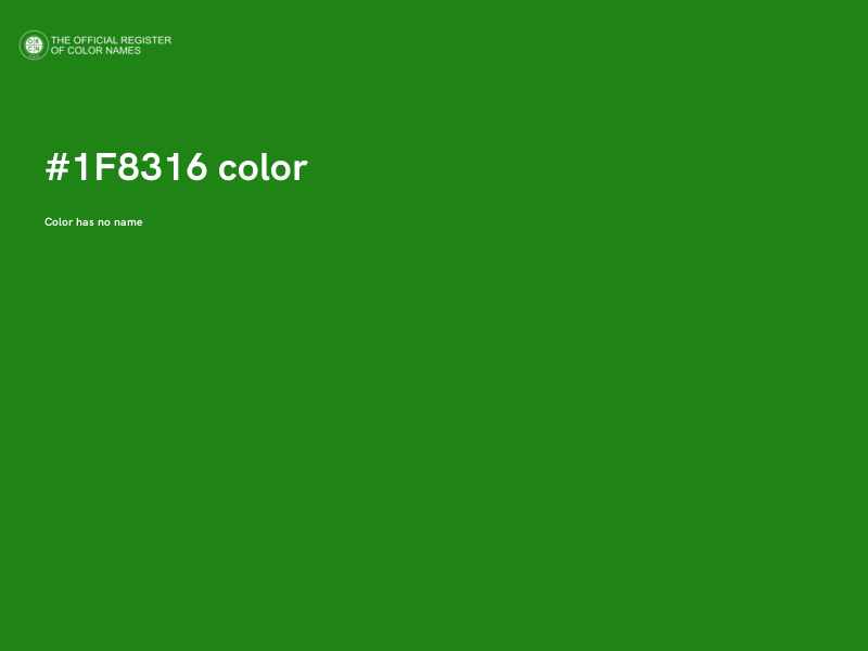 #1F8316 color image
