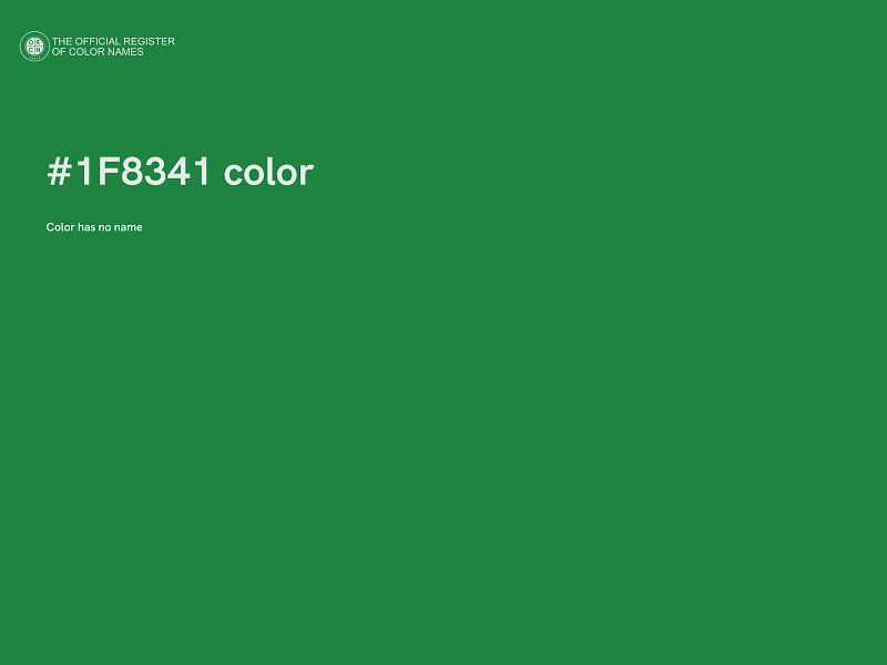 #1F8341 color image