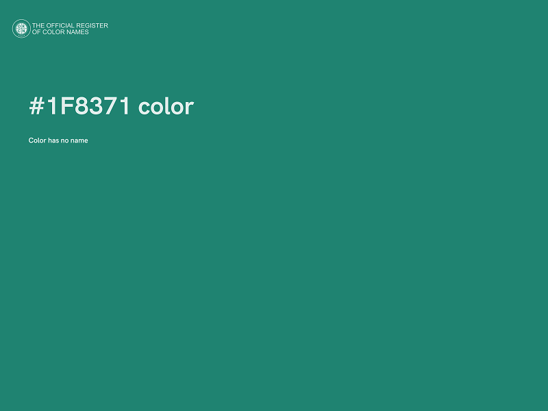 #1F8371 color image