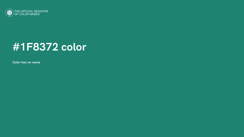 #1F8372 color image