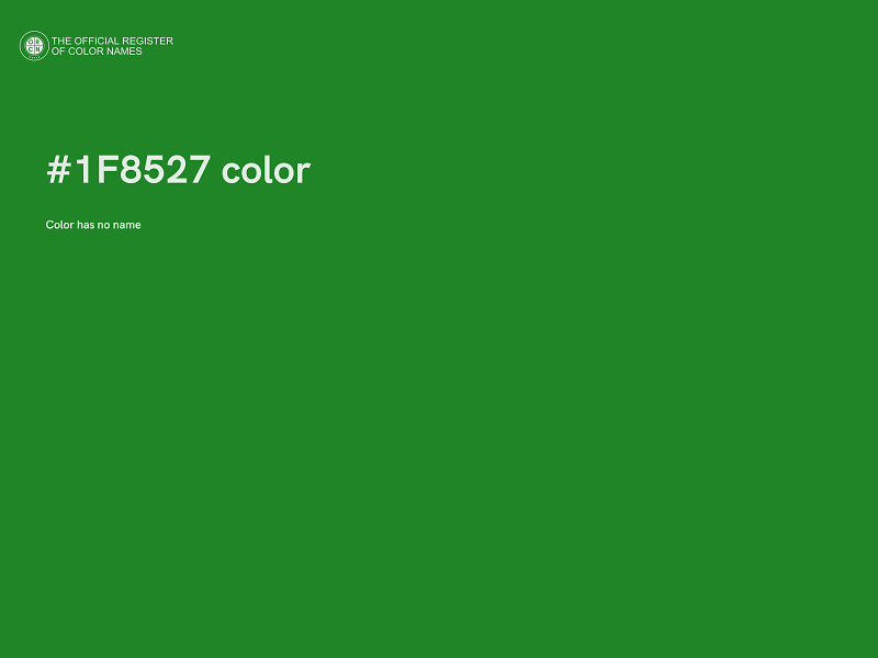 #1F8527 color image
