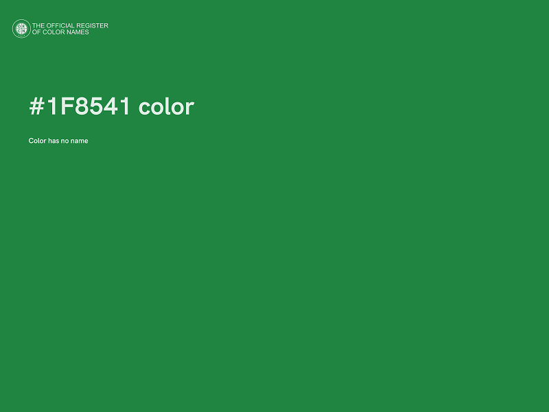 #1F8541 color image