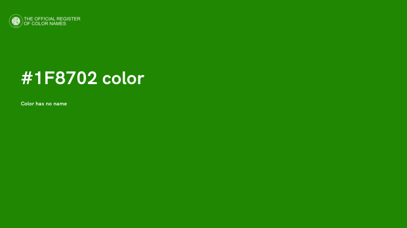 #1F8702 color image