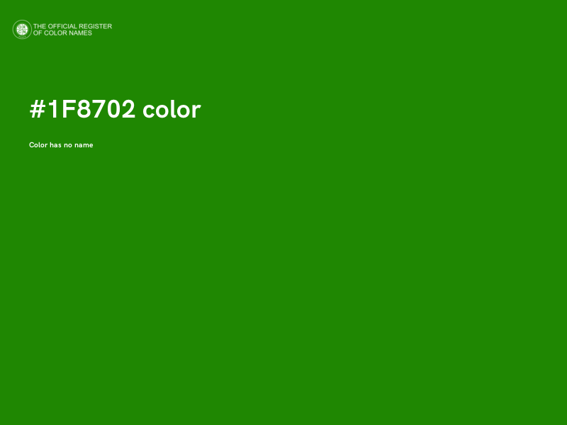 #1F8702 color image