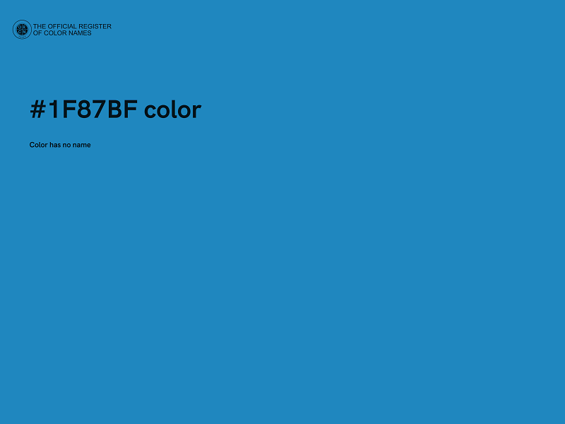 #1F87BF color image