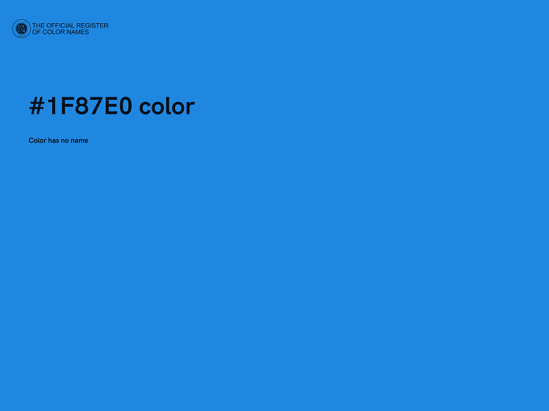 #1F87E0 color image