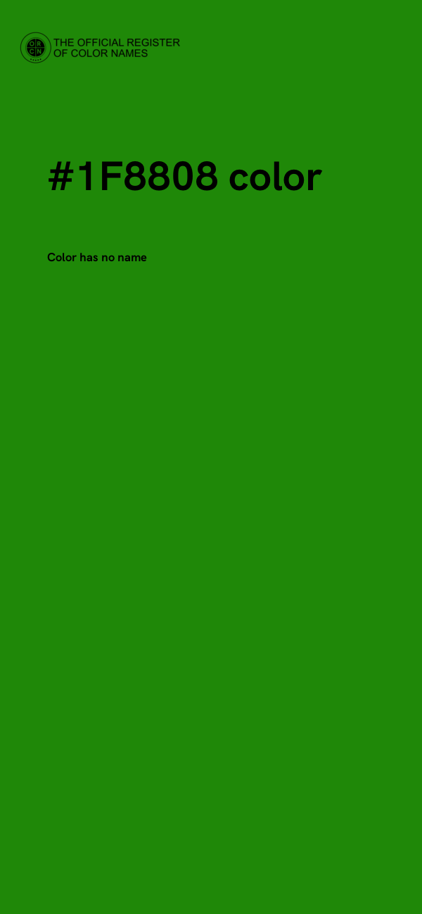 #1F8808 color image