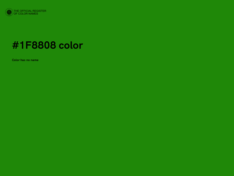 #1F8808 color image
