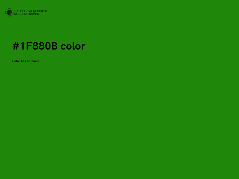 #1F880B color image