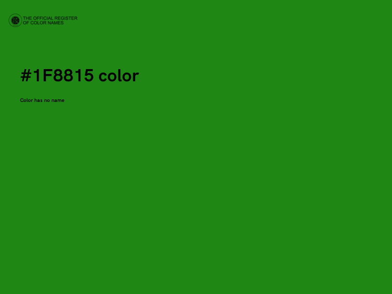#1F8815 color image