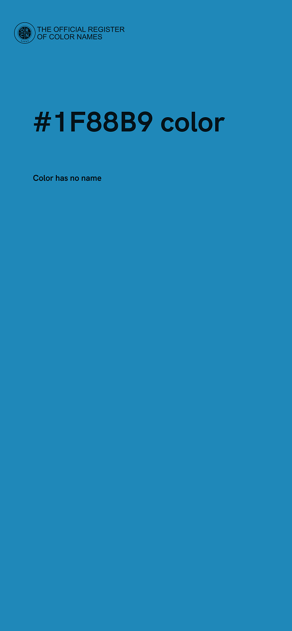 #1F88B9 color image