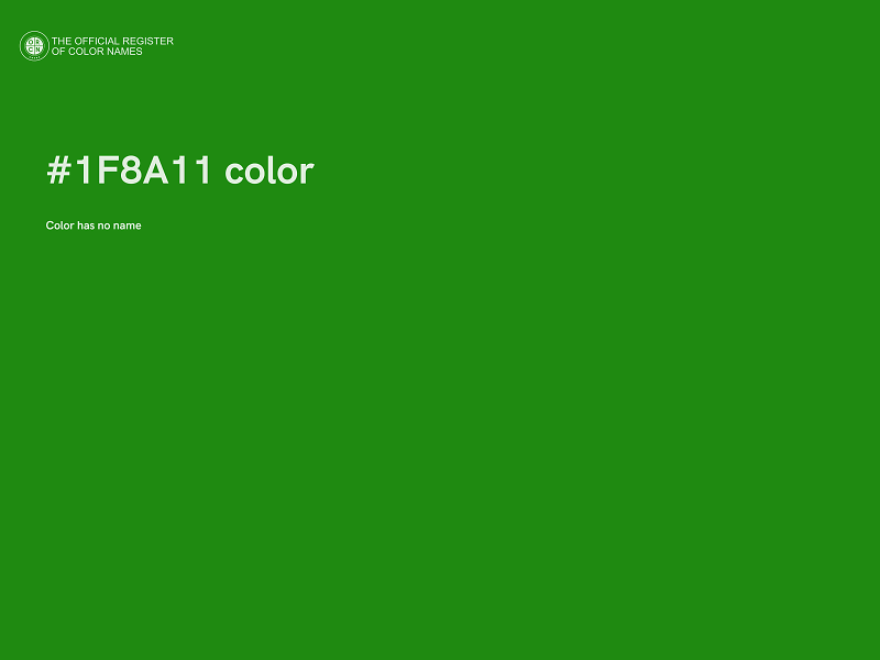 #1F8A11 color image