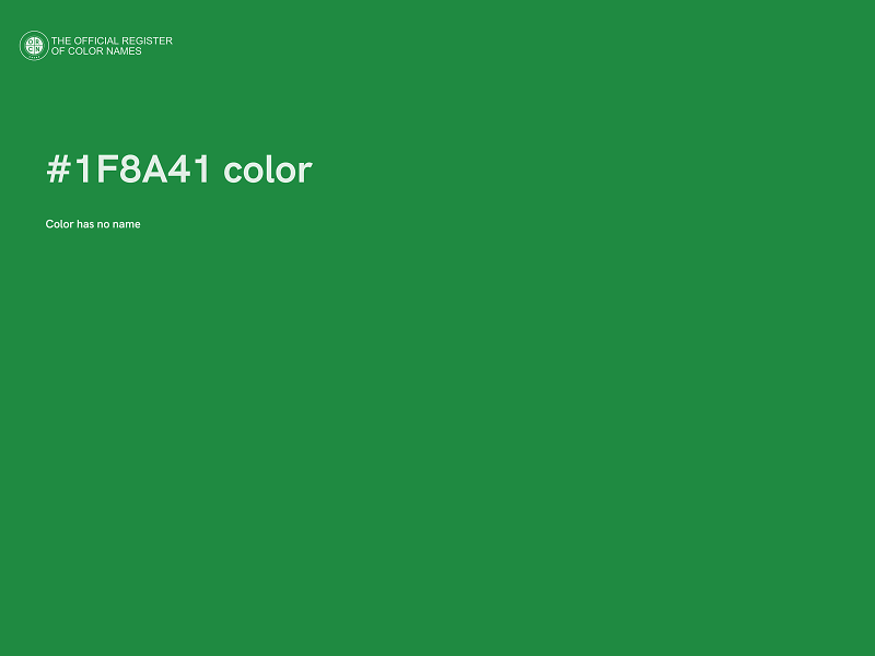 #1F8A41 color image