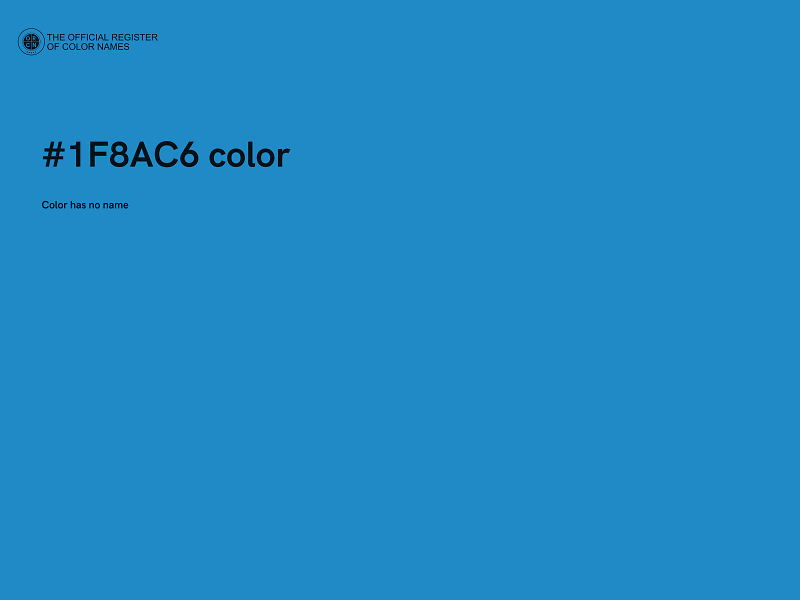 #1F8AC6 color image