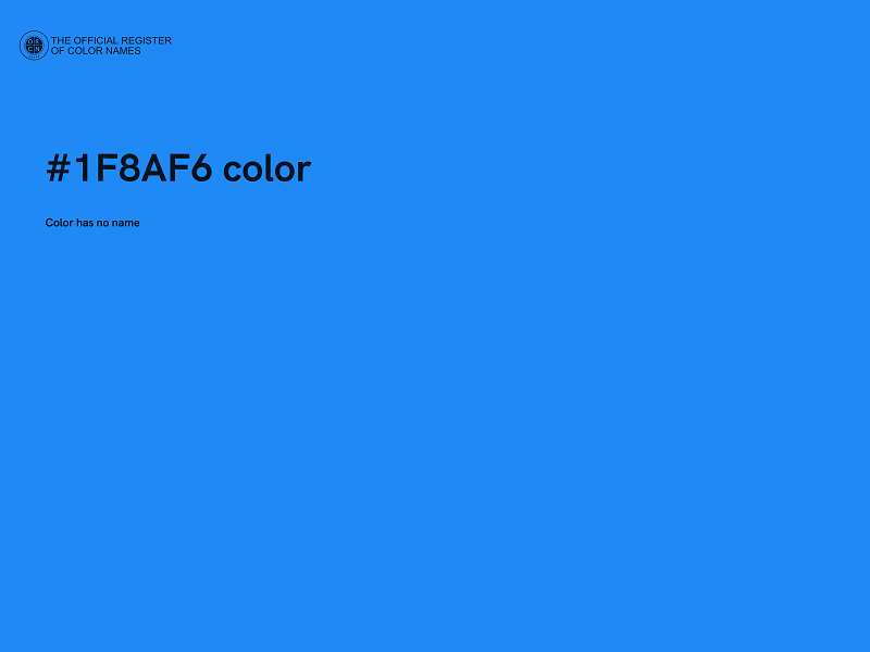 #1F8AF6 color image