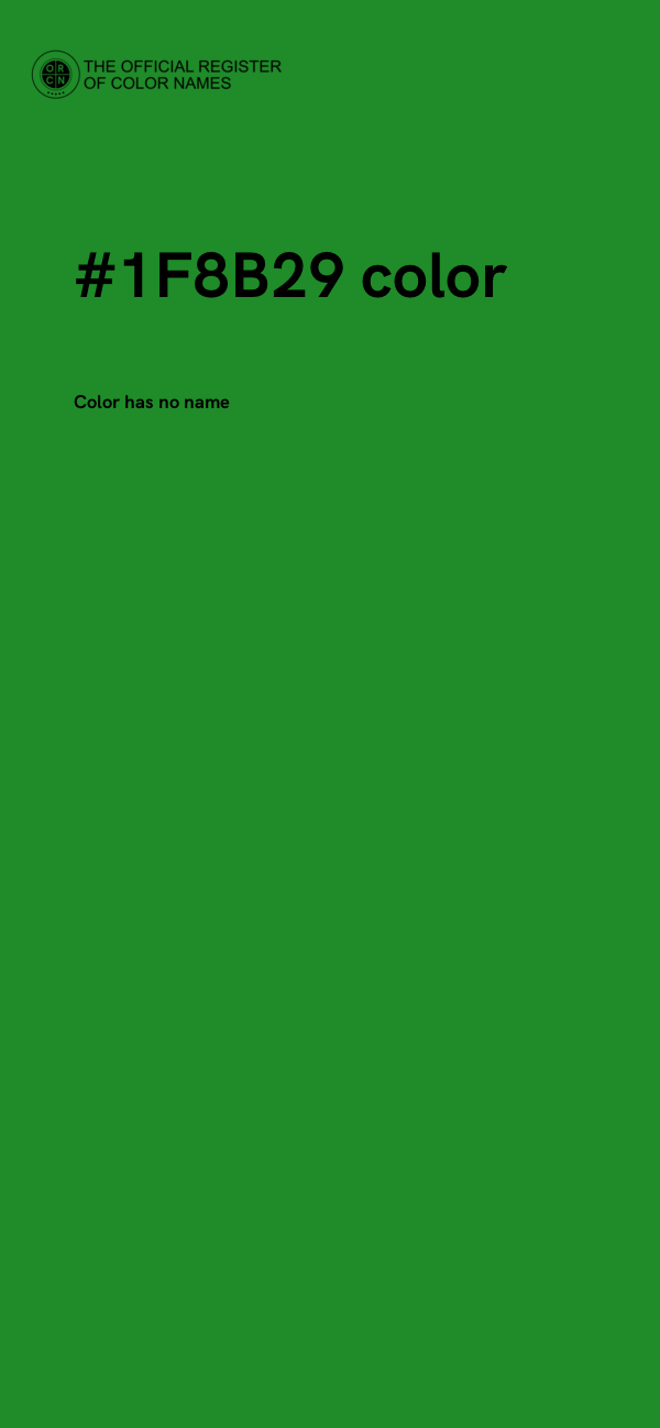 #1F8B29 color image