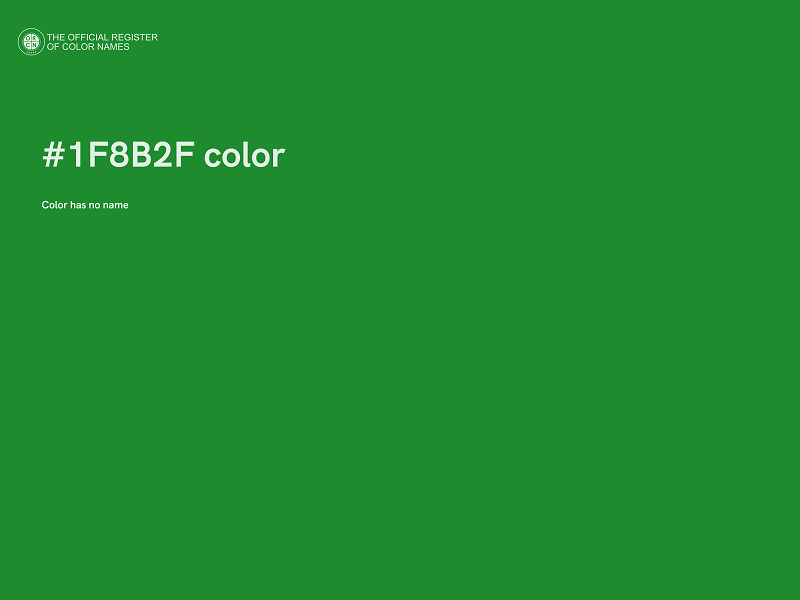 #1F8B2F color image