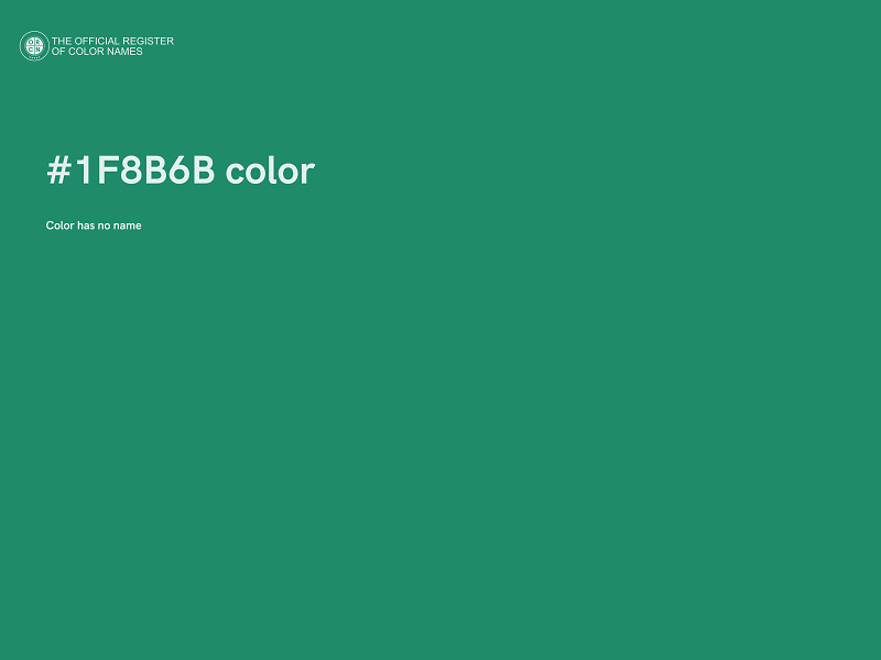 #1F8B6B color image