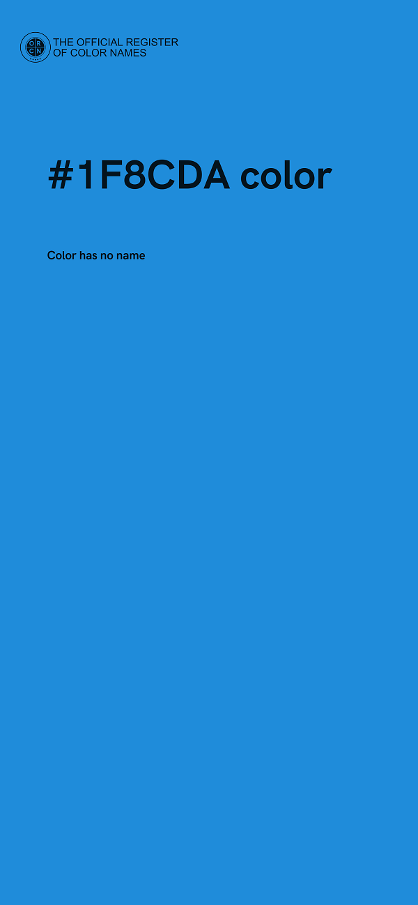 #1F8CDA color image