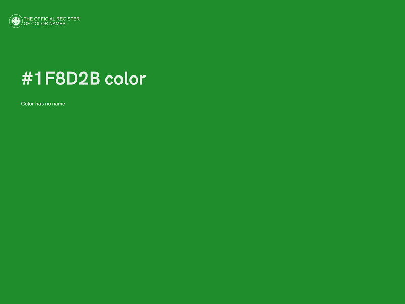 #1F8D2B color image