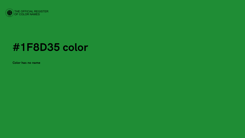 #1F8D35 color image