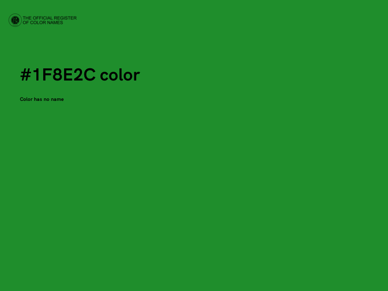 #1F8E2C color image