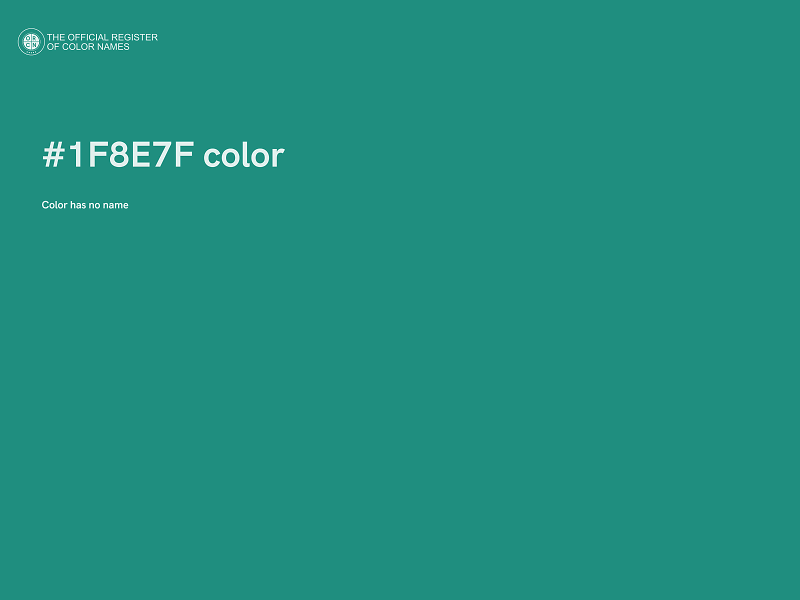 #1F8E7F color image