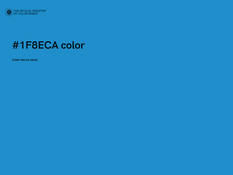 #1F8ECA color image