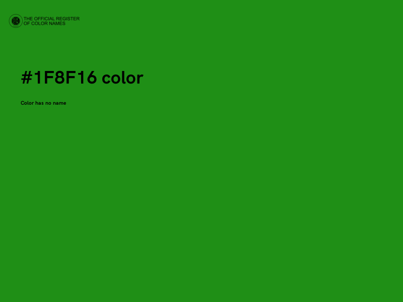 #1F8F16 color image