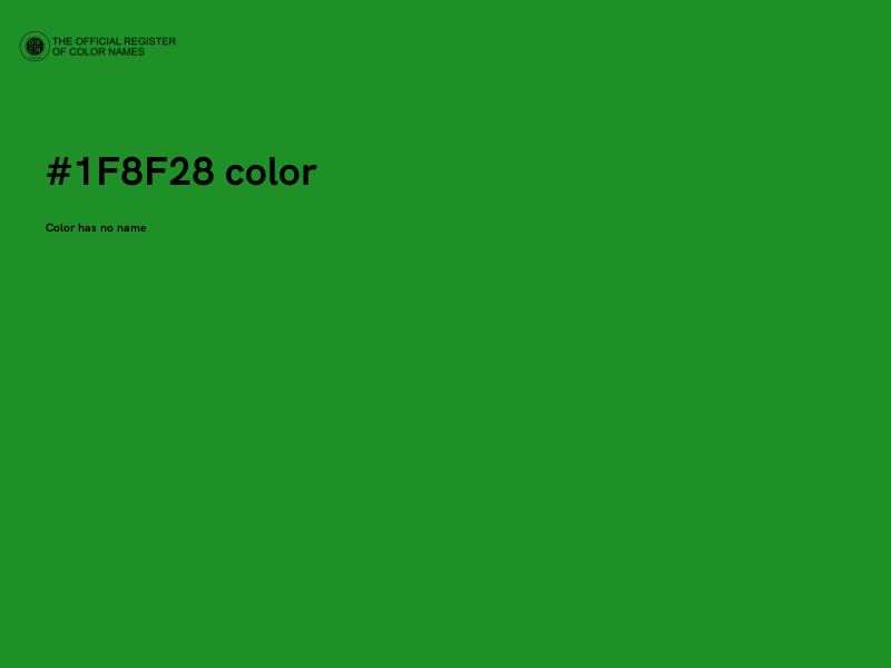 #1F8F28 color image