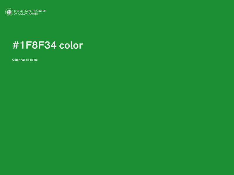 #1F8F34 color image