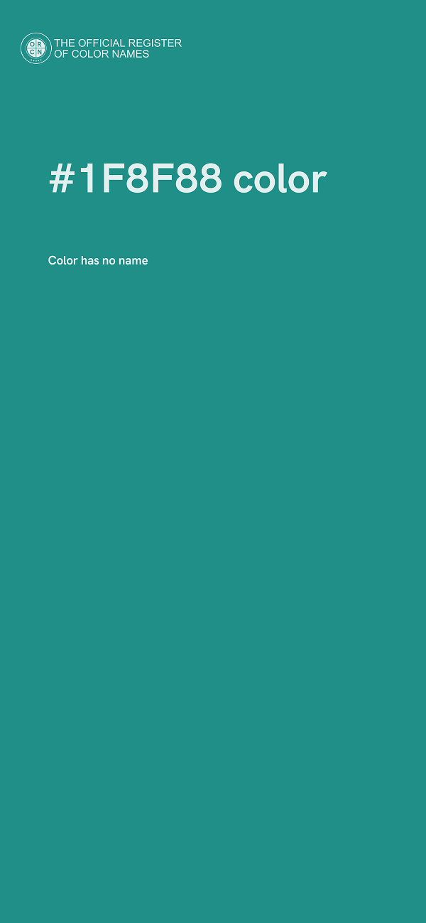 #1F8F88 color image