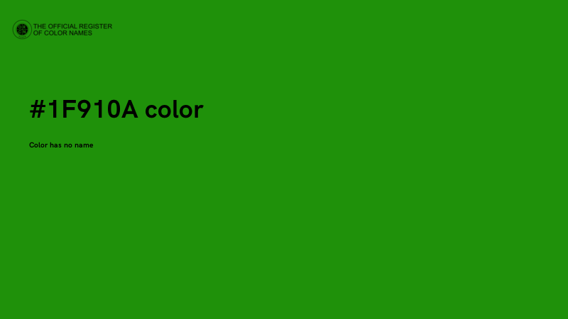 #1F910A color image